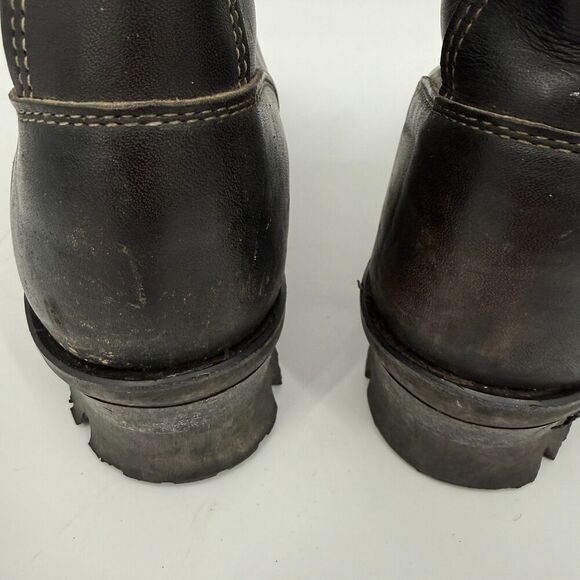 Chippewa Steel Toe Logger Boots Leather Lace Up Black Vibram Men Size 8.5 E WIDE main image 11